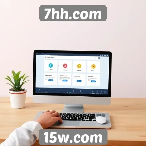 Navegação e interface do usuário no site 7hh.com